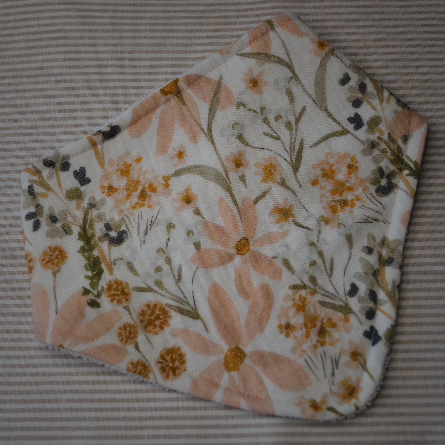 Floral bandana bib