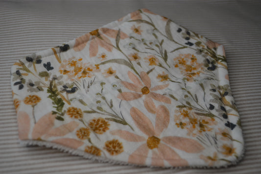 Floral bandana bib