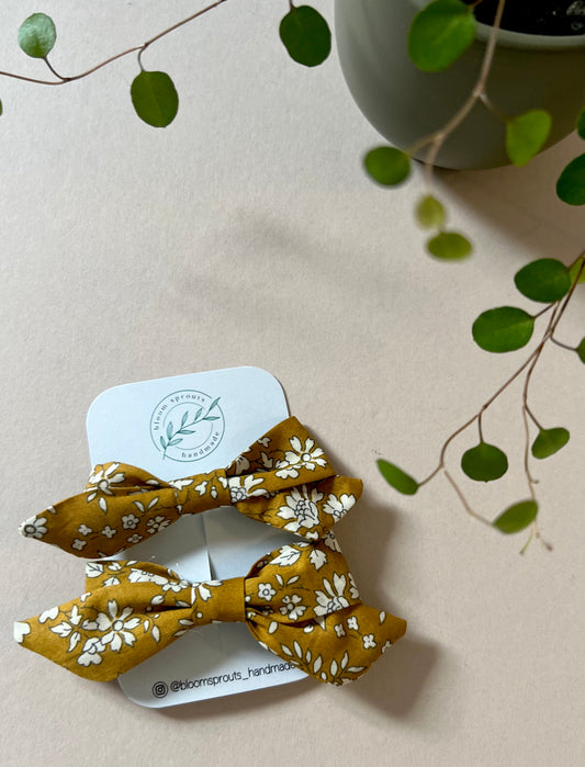 Bow clip set | Liberty fabric prints