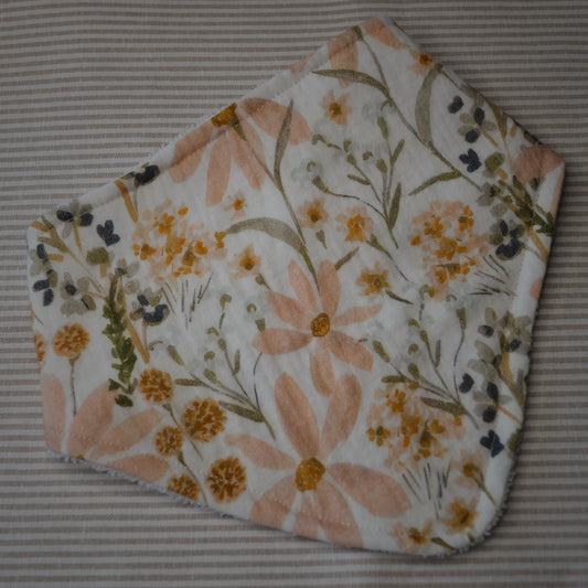 Floral bandana bib