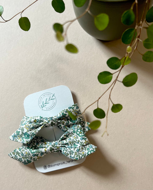Bow clip set | Liberty fabric prints